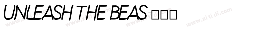 UNLEASH THE BEAS字体转换